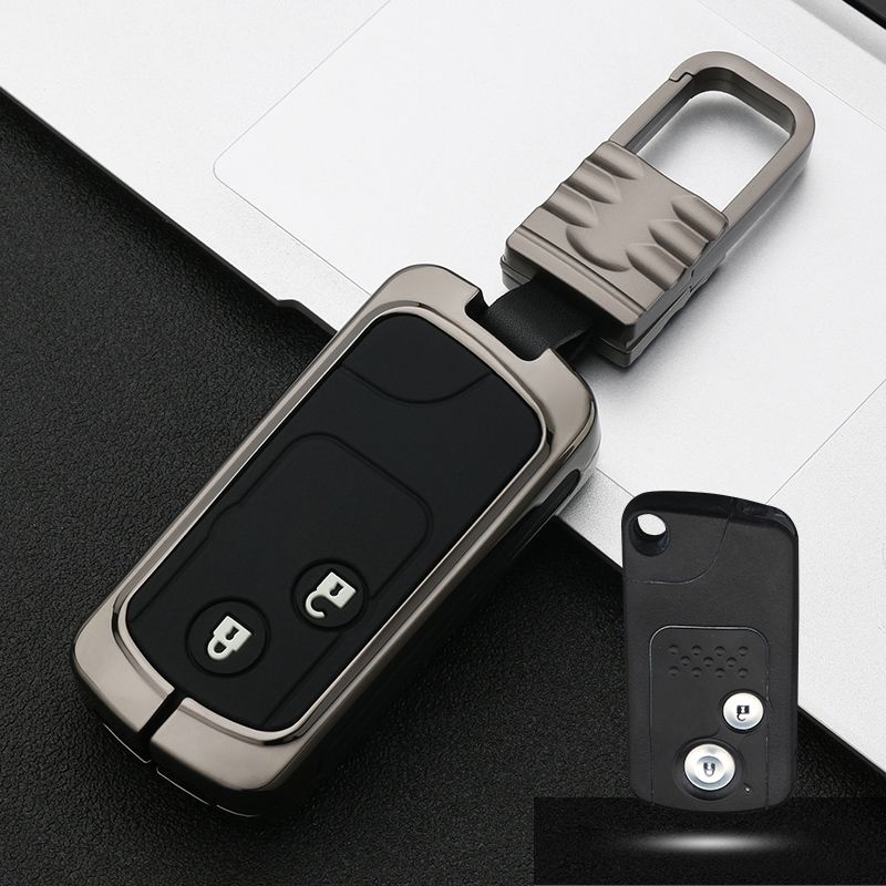 Car Luminous All-inclusive Zinc Alloy Key Protective Case Key Shell for Honda B Style Smart 2-button