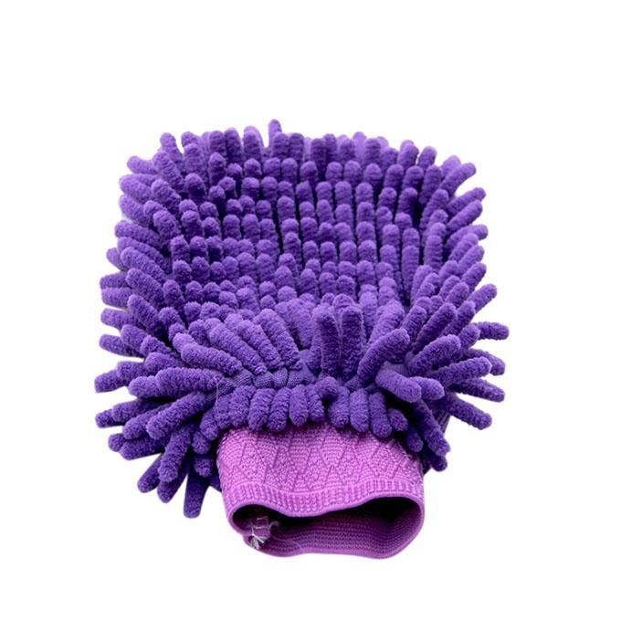 Microfiber Car Washing Gloves - Purple