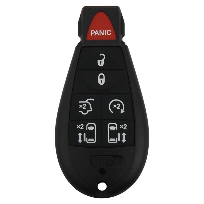 Car Remotes 7 Button Key Fob Compatible for Chrysler Town Country 2008-2015 Dodge Grand Caravan 2008-2014