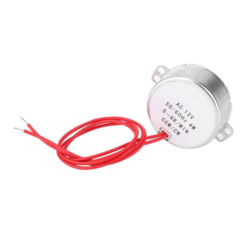 Motor TYC30 Synchronous 12V 4W 5-6RPM CCW/CW with Wire Lead