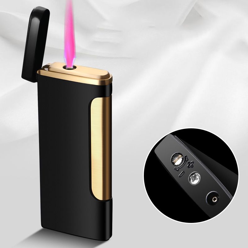Strong and effective windproof lighter customized pattern small torch jet red flame lighter