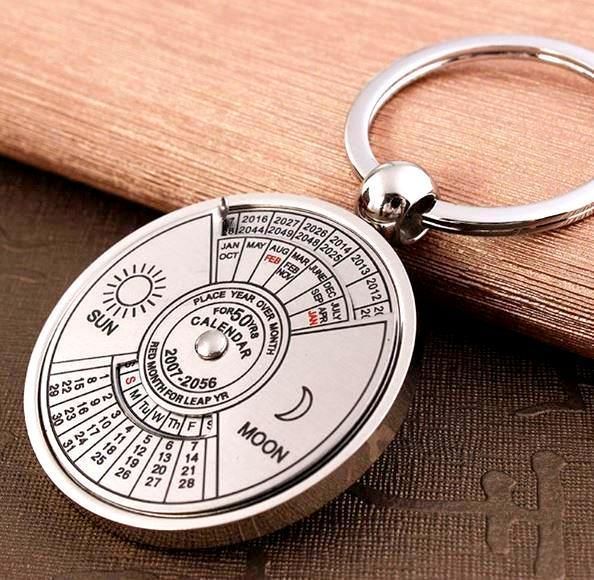 50 Year Calendar Key Ring