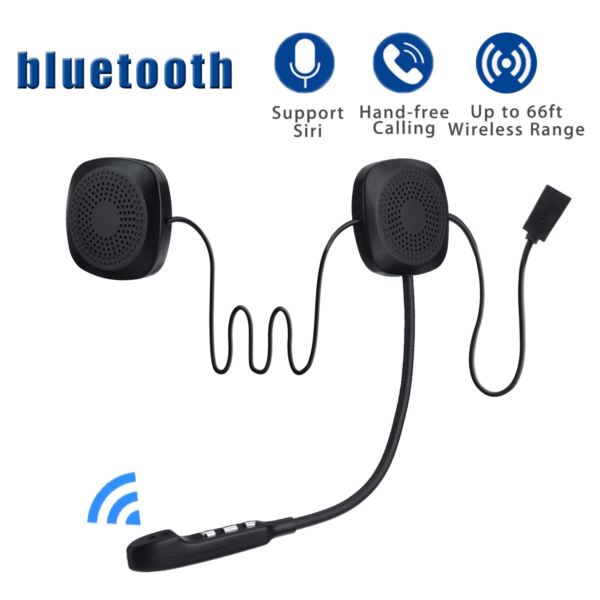 Yfashion Moto Helmet Headset  bluetooth Wireless Anti-ference Hands Free bluetooth Helmet Headset for Motorcycle