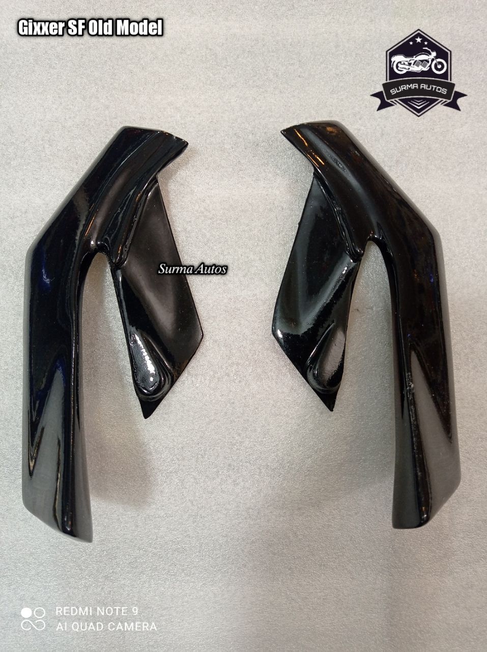 Motorcycle Front Winglet For SUZUKI Gixxer SF Old Model (Black)