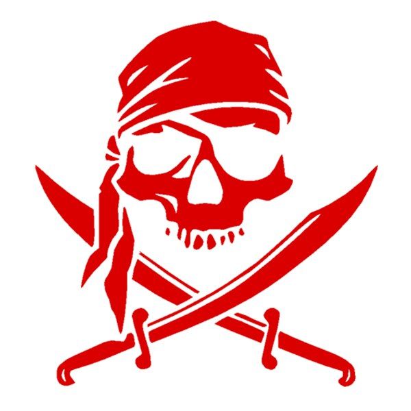 Car Stickers Skulls Blades Pirates Funny Creative Decoration For Trunk Windshield Auto Tuning Styling Vinyls D30