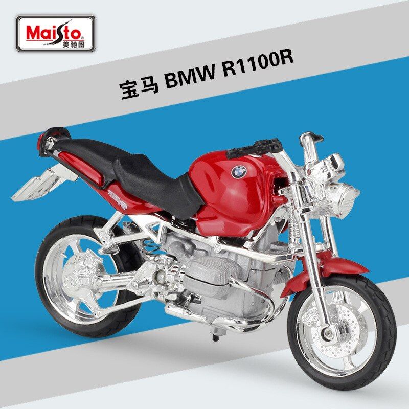 Maisto 1:18 BMW S 1000 RR Alloy Diecast Motorcycle Model Workable Shork-Absorber Toy For Children Gifts Toy Collection