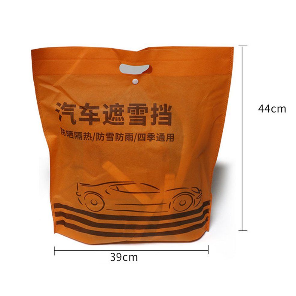 Sun protection half car cover-grey