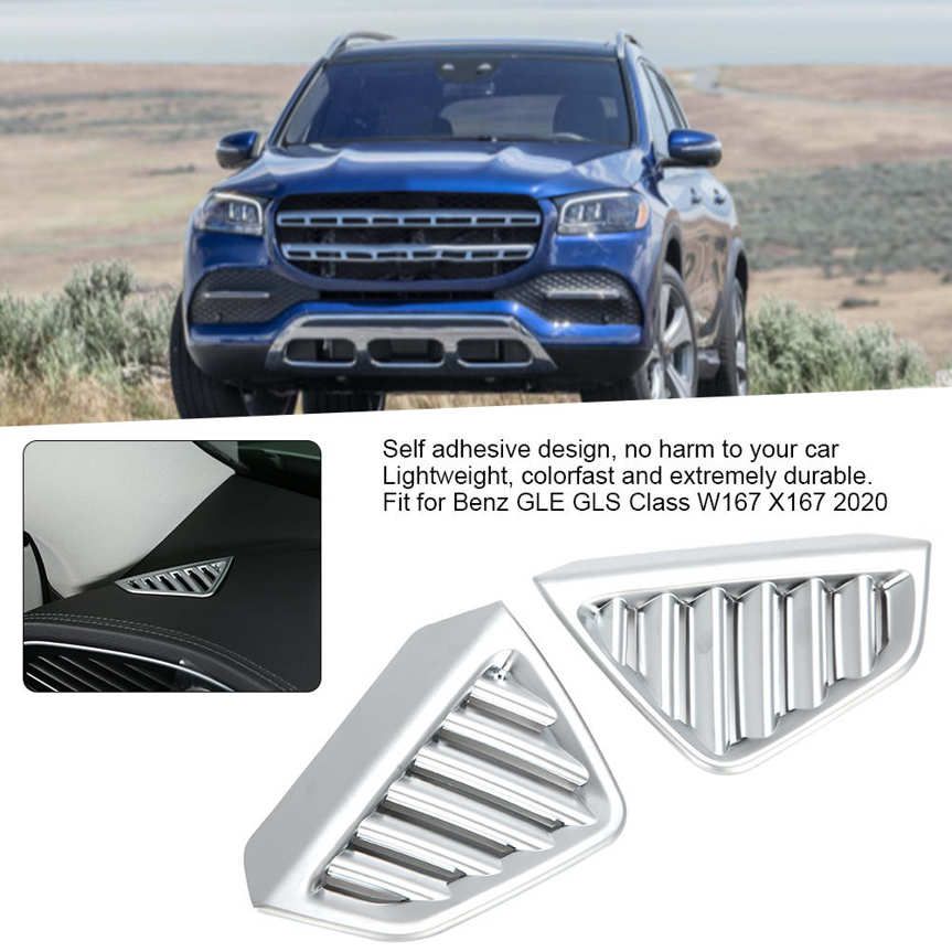 Car Side Air Vent Outlet Cover Akozon 2Pcs Chrome Plated Dashboard Decoration Accessories for GLE GLS Class W167 X167 2020