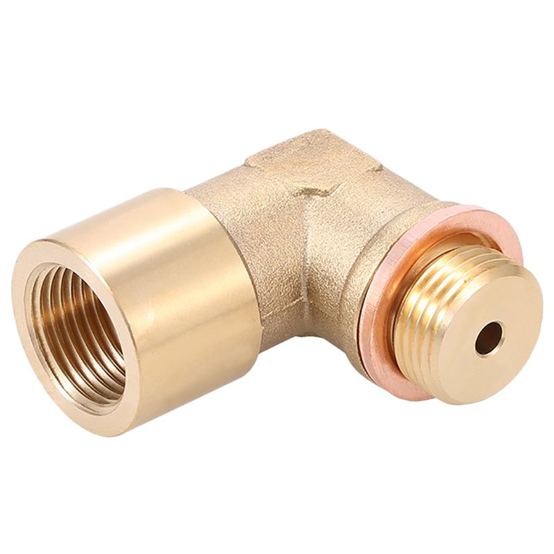 Angle 90° Lambda O2 Oxygen Sensor Extender Spacer For Decat Hydrogen