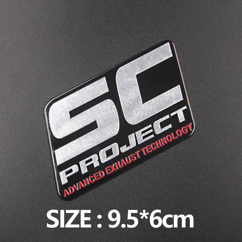 Aluminium Motorcycle Exhaust Pipes Decal Sticker Cool Personality Scorpio For SC Project