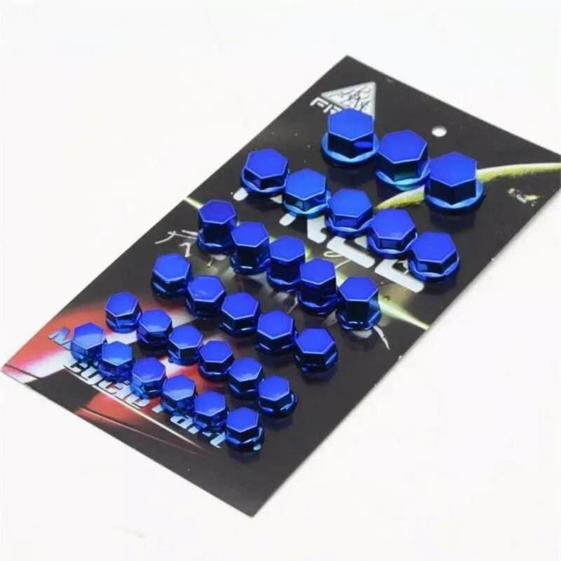30pcs Motorcycle Screw Nut Bolt Cap Covers