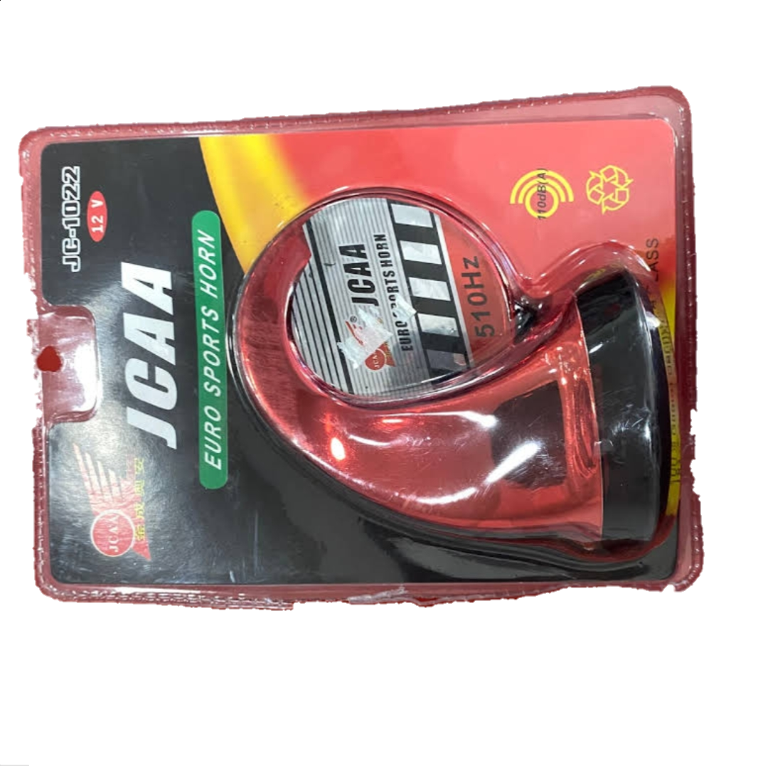 JCAA Electric Snail Horn Siren Black for Motorcycle