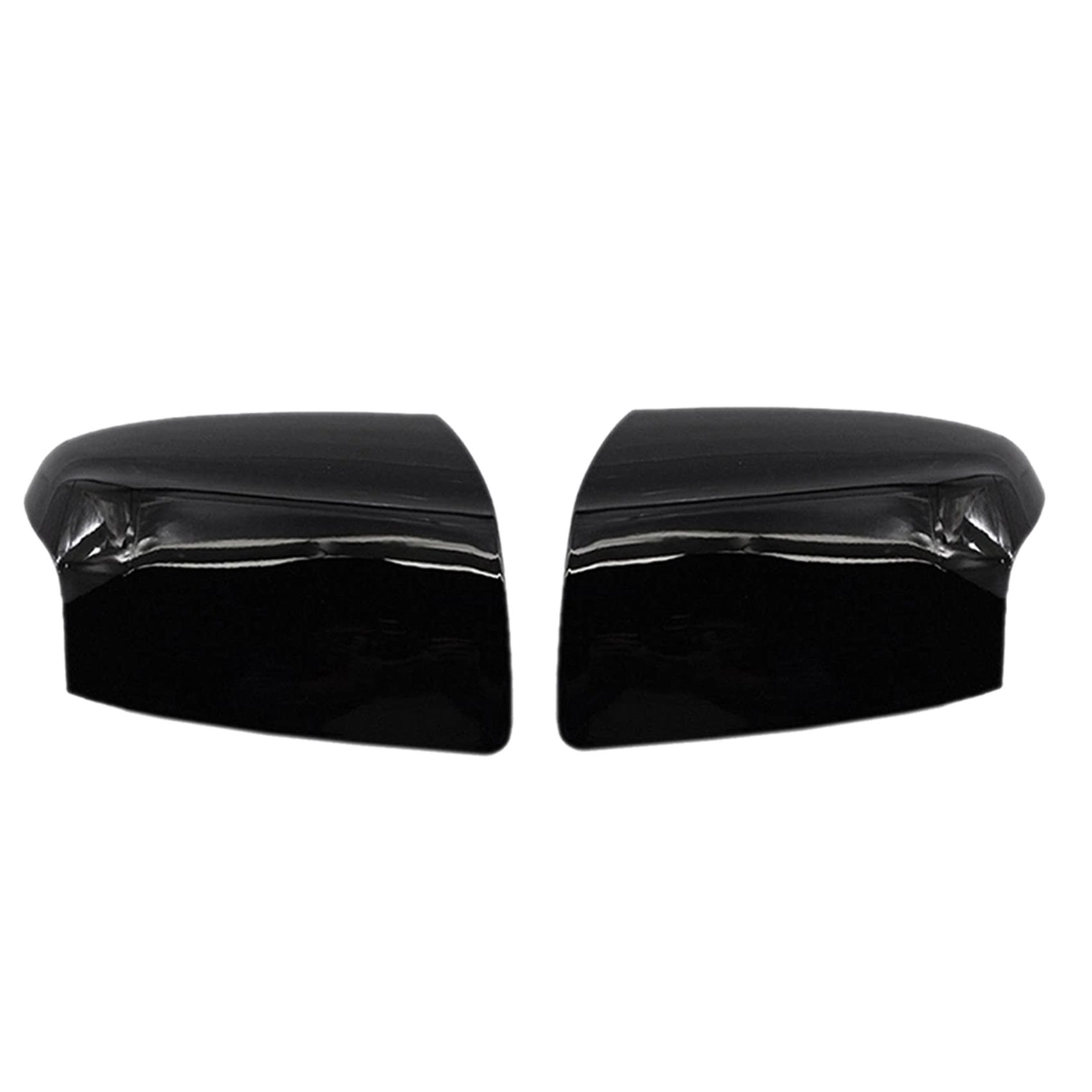 2x Glossy Black Car Rear View Mirror Cover Trim Side Wing Case for Ford Focus MK2 2005 2006 2007 Right & Left