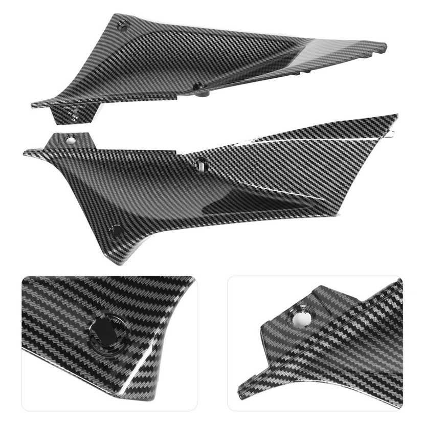Motorcycle Parts 2pcs Carbon Fiber Style Left and Right Side Air Duct Cover Fairing Insert Part Fit for Yamaha YZF R1 2002‑2003