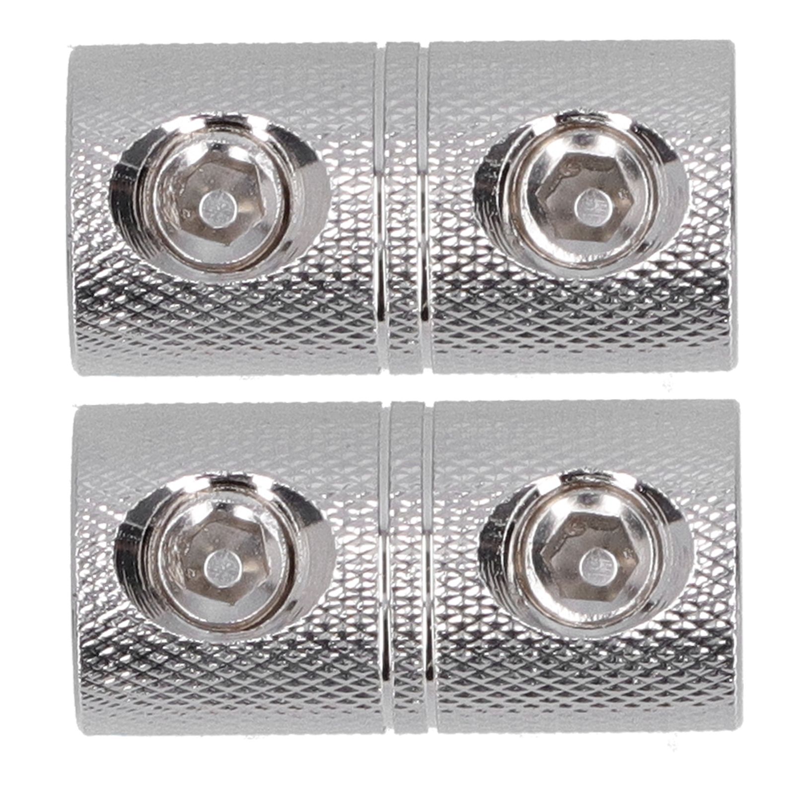 2pcs Power Cord Extension Terminal 0 Gauge Input Output Wire Coupler For Car Aud