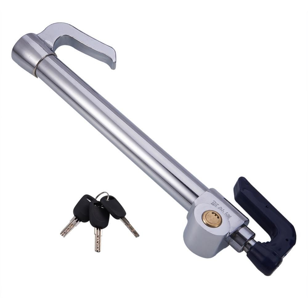 Steering Wheel Lock Stainless Steel Heavy Duty Anti Theft - Wheel Clutch Brake Lock