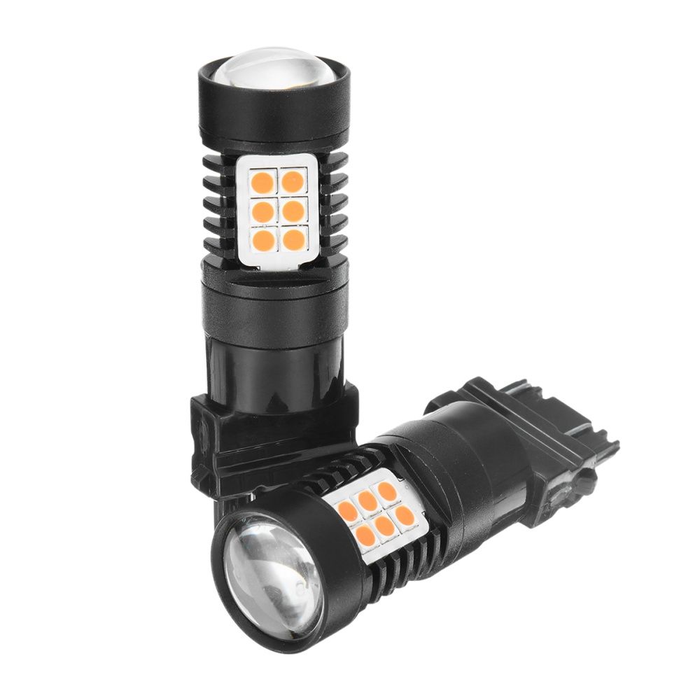 T20 LED Bulb 7443  LED White Yellow Amber Red Automobiles 7443 3157  led bulbs Car Motorcycle LED (RED)3157