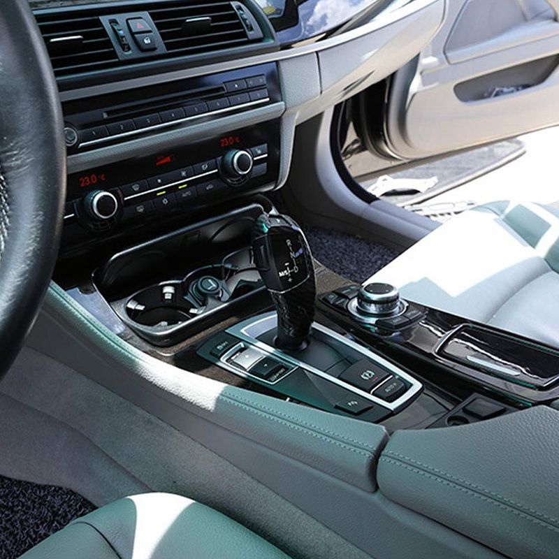 Car Gear Shift Knob Cover Trim Carbon Fiber for BMW F20 F30 F31 F34 X5 F15 X6 F16 X3 F25 X4 F26 F1 , Knob Cover - Not Specified