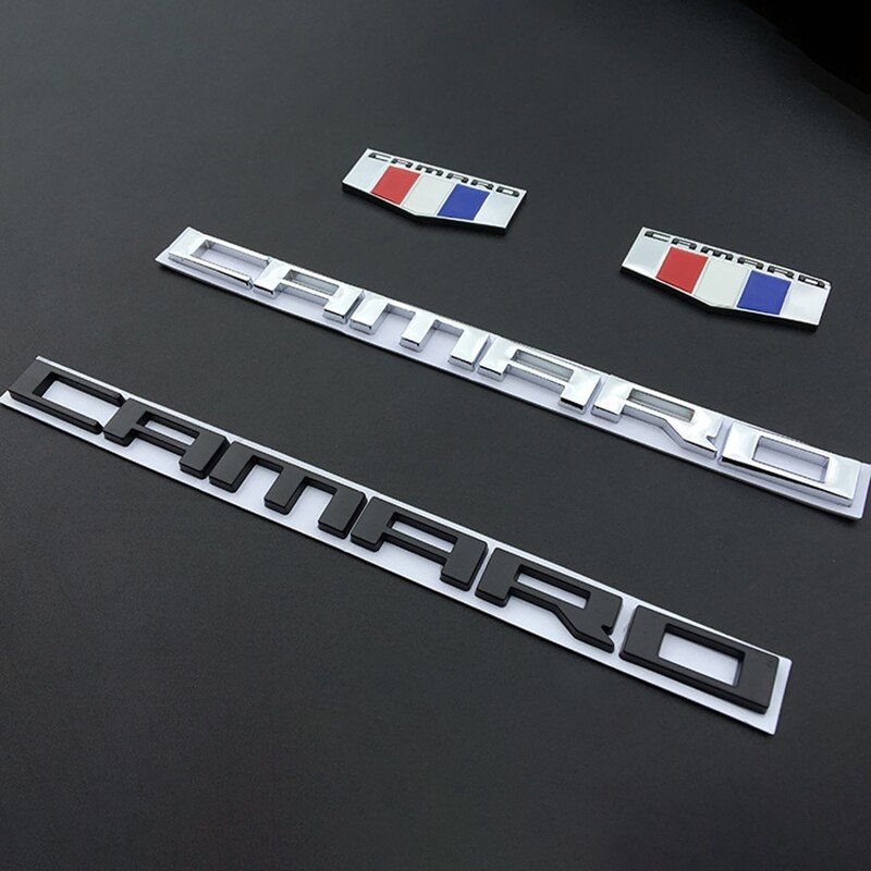 3D Car Sticker Metal for CAMARO Logo Car Styling Emblem Tail Decal Auto Decoration for Chevrolet Camaro Trax Cruze Chevy V8 Aveo