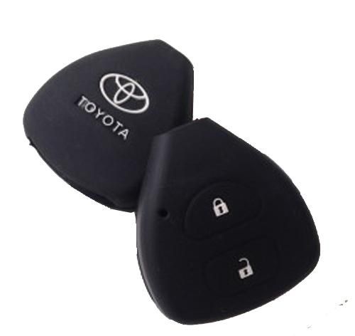 Toyota Silicone Protecting Remote Key Case Cover 2 Buttons For Holder for Corolla Hilux Vitz RAV4 Aqua Axio Prius