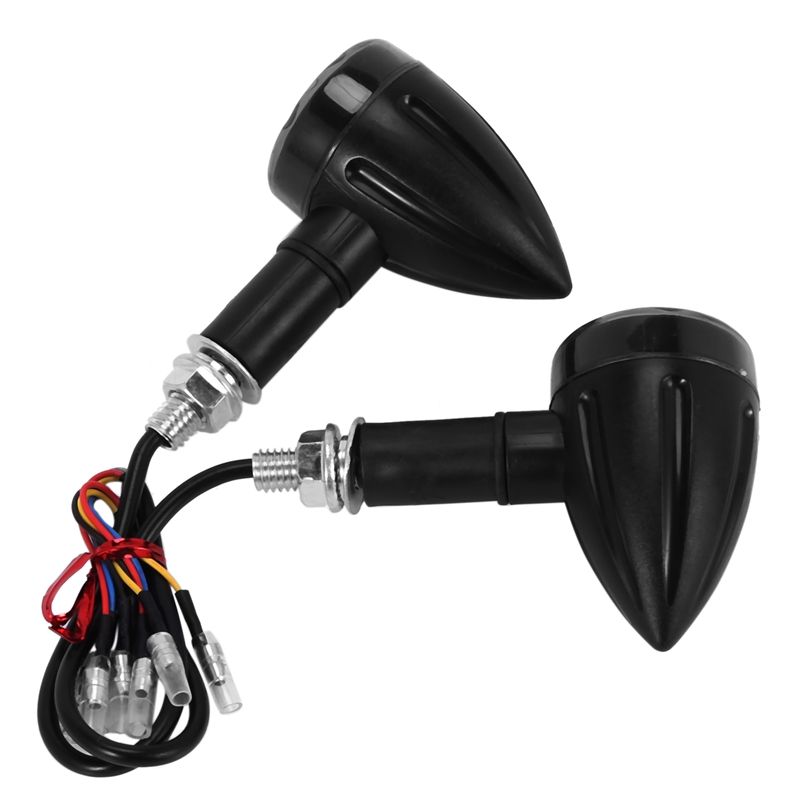 2Pcs Motorcycle Turn Signal 6Led Indicator Locomotive Universal Turn Signal