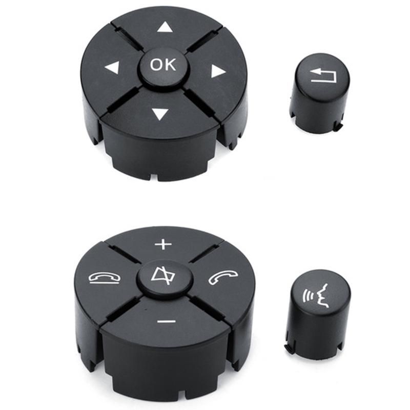 Left+Right Car Inner Part Steering Wheel Worn Button Cover Switch For Mercedes For Benz W204 W212 C200 E260 E320 Glk260