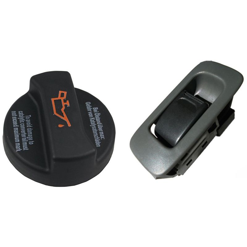 1 Pcs for AUDI FEBI Bilstein Oil Filler Cap 06B 103 485D / 02113 & 1 Pcs Automotive Glazing Control Switch