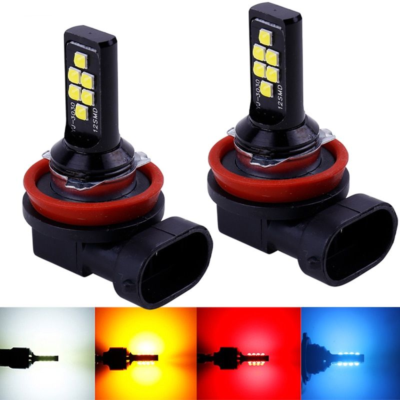 1XP13W H11 H8 H4 H1 H3 H7 9005 9006 HB4 HB3 H16 5202 3030 Chips Fog Lights Bulb Car Driving Light Foglamps Auto Leds Lamp 12-24V-H11
