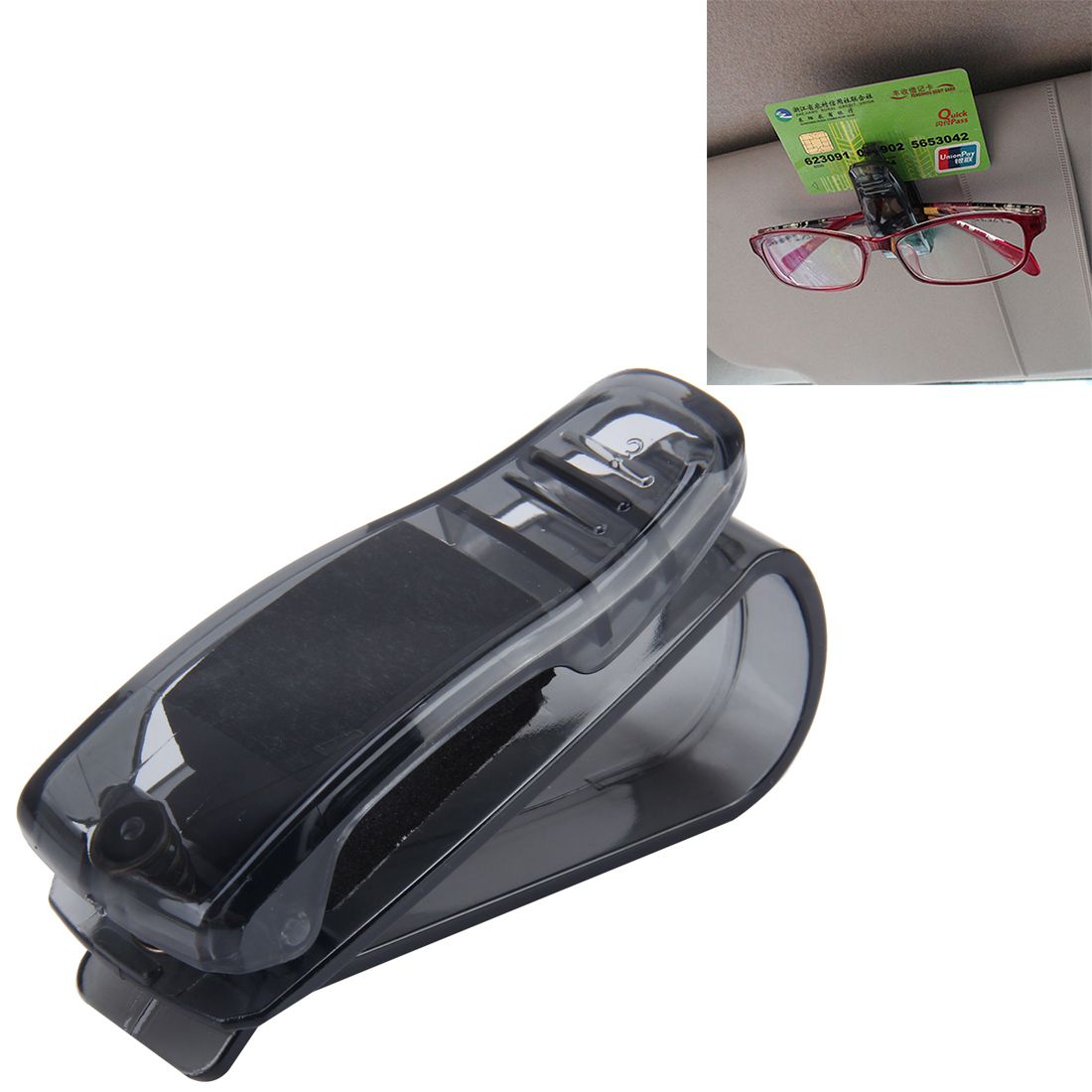 SHUNWEI Car Multifunctional Sunglass Clip / Paper Business Card Clip