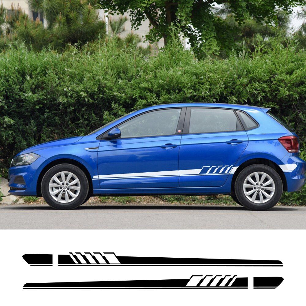 For Volkswagen Polo golf 4 6 7 Passat b4 b5 b6 b8 Touareg Car Side Stickers Auto Vinyl Film Decal Styling Car Tuning Accessories