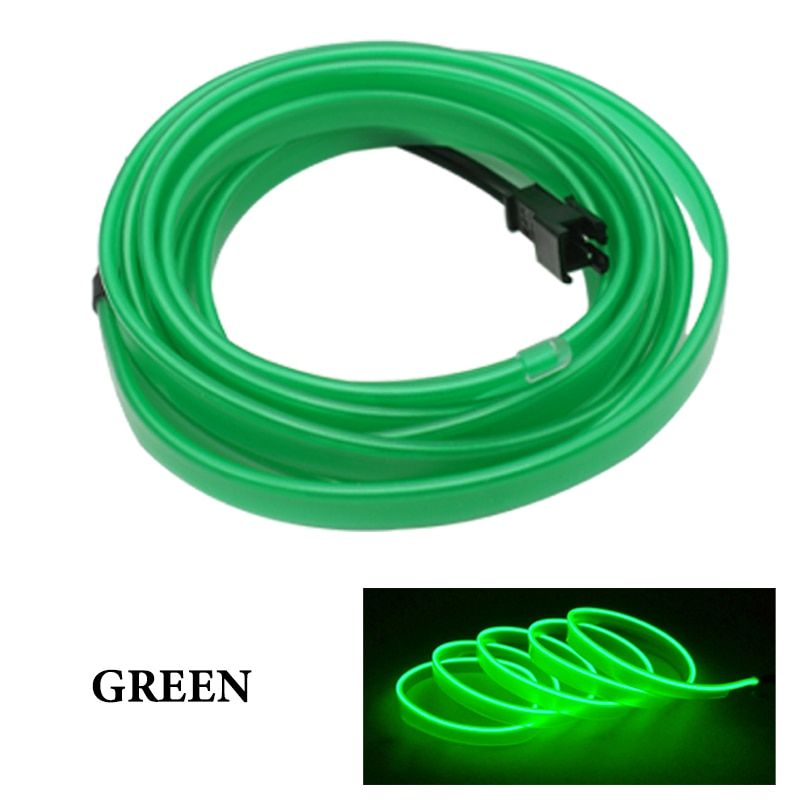 1M/2M/3M/5M Car Interior Lighting LED Strip Decoration Garland Wire RopeTube Line flexible Neon Light car products interior part-1M only wire