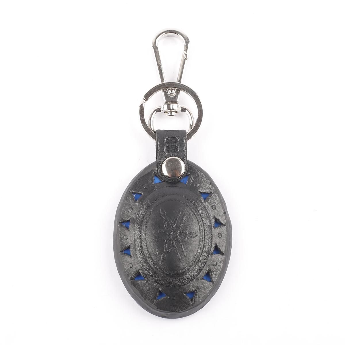 Lather with Radium Key Ring Blue -Yamaha