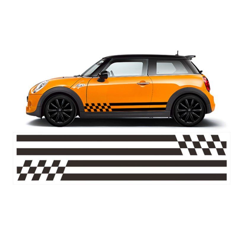 2x Car Styling Side Racing Stripe Skirt Limited Edition Decal Stickers for MINI Cooper R50 R52 R53 R56 R57 R58 R59 F55 F56 F54