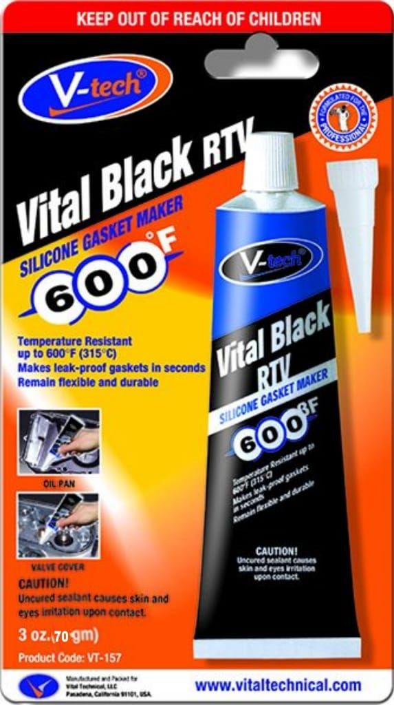 Silicone Instant Gasket Maker black 70gm 600 V-Tech black