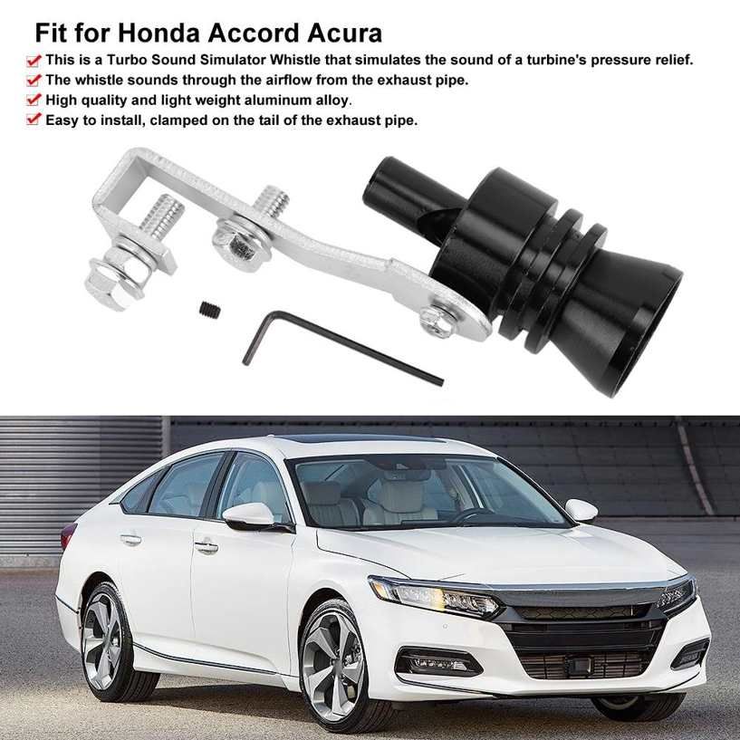 Turbo Sound Whistle Muffler Exhaust Pipe Simulator Black For Honda Acura