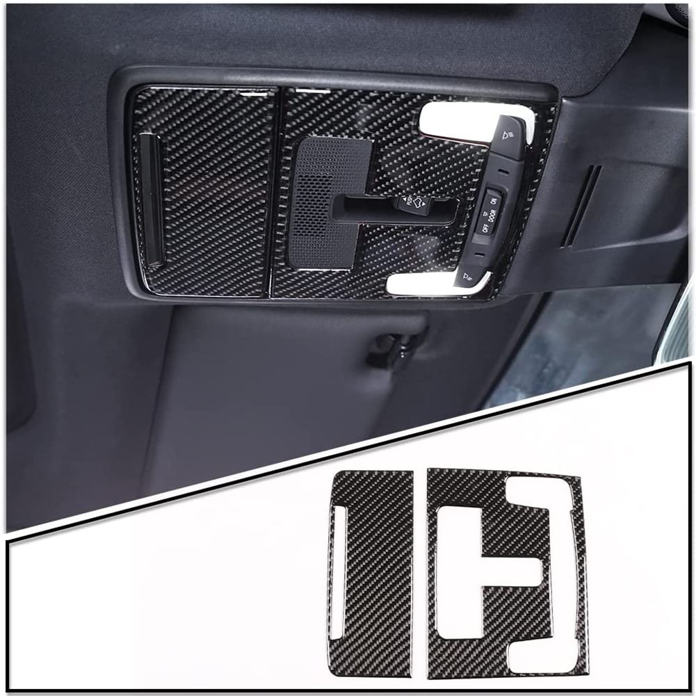For 11Th Honda Civic 2022 Carbon Fiber Car Reading Light Cover,Black