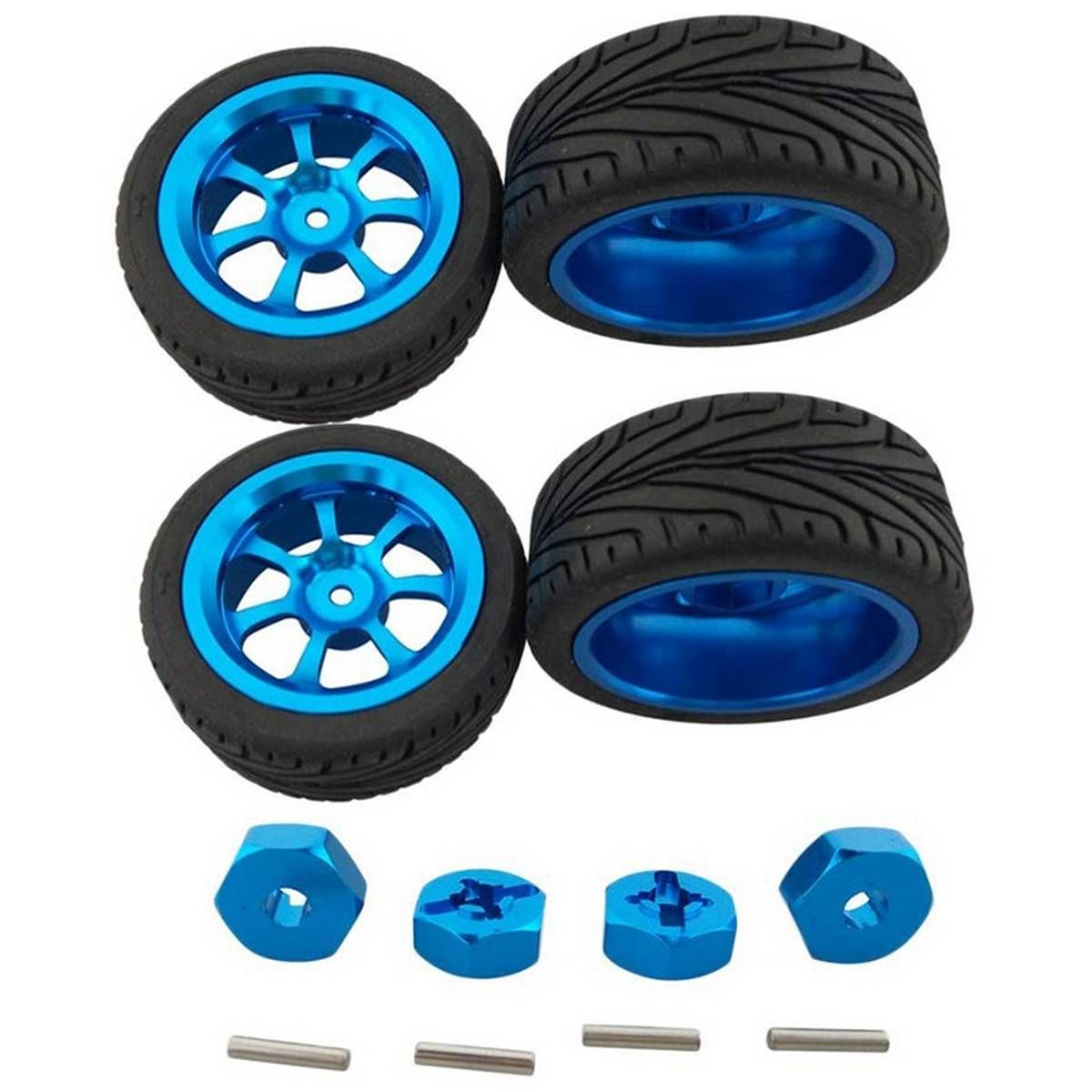 RC Wheel Tires with Hex Nut for 1/18 Wltoys A959-B A979-B A959 A969 A949 A979 K929 Car Parts