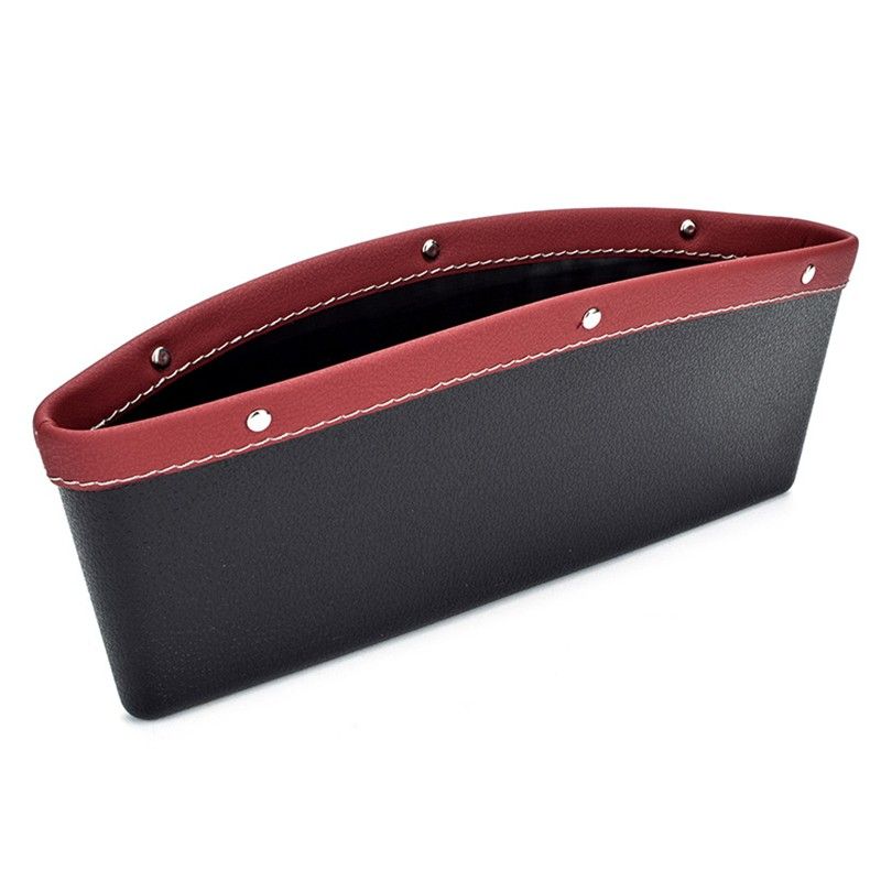 Red Black Car Seat Gap Case Storage Bag Vehicle-mounted Gap Debris Box