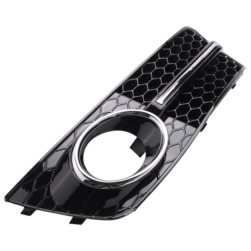 Car Front Bumper Fog Light Comb Grilles Grill for Audi A4 B8 2009-2012 Left/ Right ABS Plastic Car S4 Styling Parts