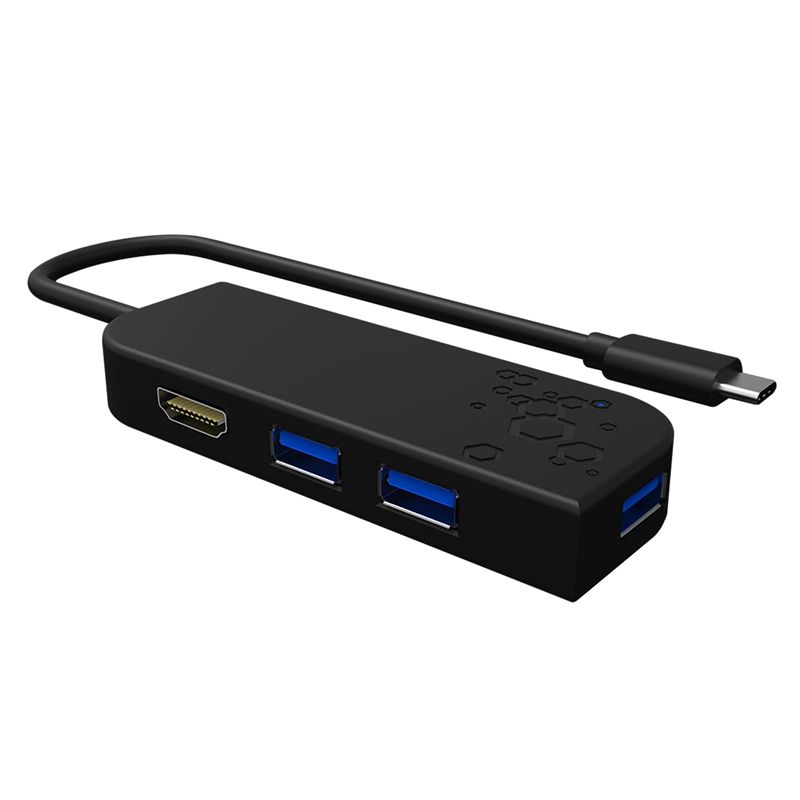 USB 3.0 Hub 3 Ports USB 3.0+HDMI-Compatible+Type C Docking Station for Multi-Device Computer Laptop Splitter USB Hub