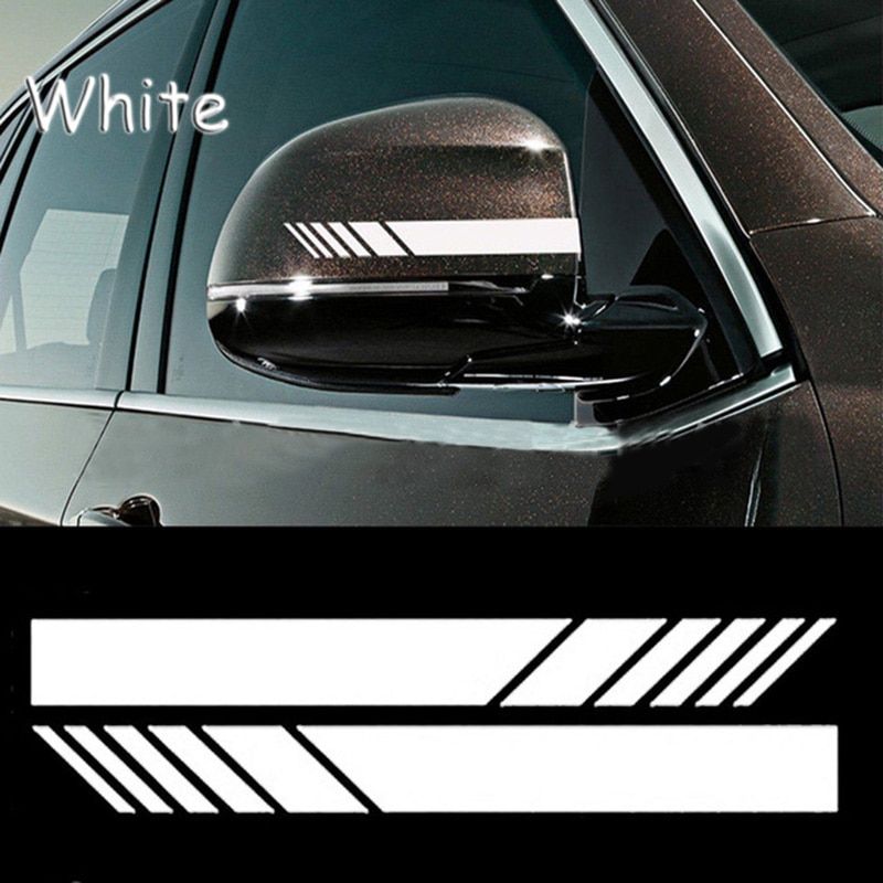 2pcs Rear View Mirror Sticker Reflective Car Stickers and Decals Car Rearview Mirrors Decoration Exterior Accessories stickers