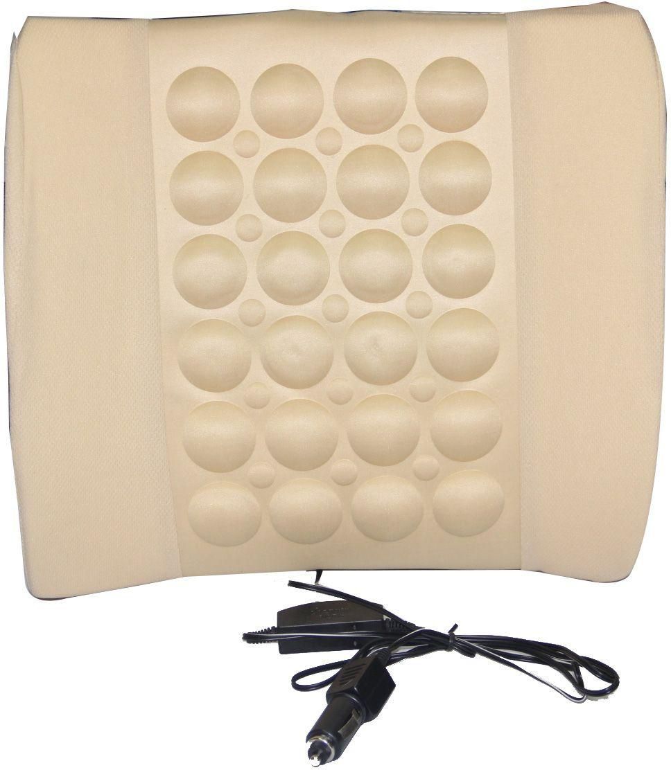 Car Massaging Back Cushion - Cream