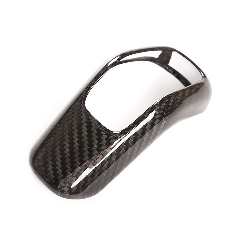 Car Carbon Fiber Gear Shift Head Cover Trim Stickers for Land Rover Defender 110 2020-2021