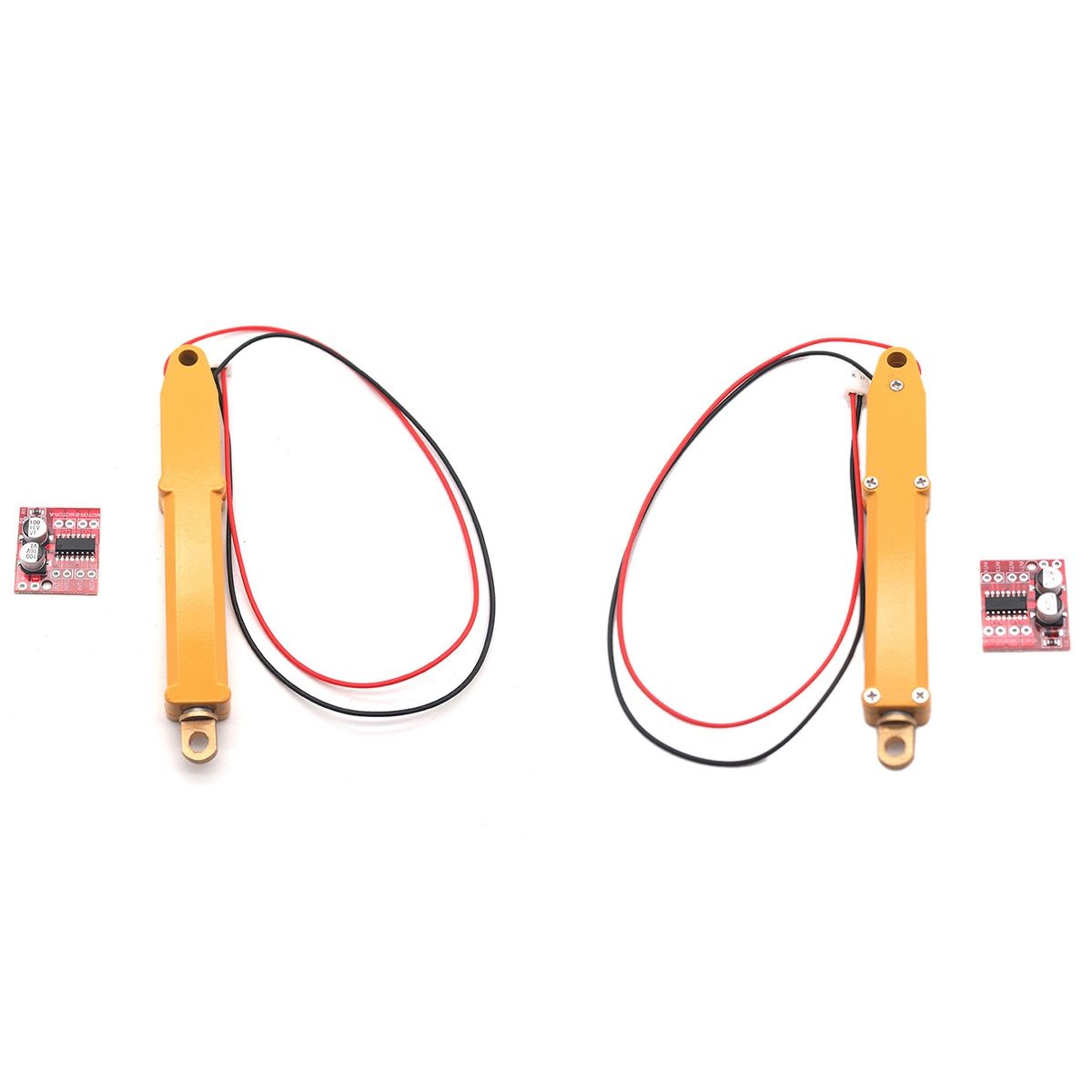 2 Set N20 Electric Metal Push Rod Push Rod for Rc Excavator Dump Truck Metal Cylinder with Motor Drive Board, 6V & 12V