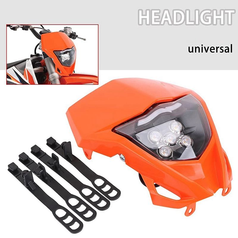 Motorcycle Modified LED Headlights Head Light Lamp Light for KTM EXC EXCF SX SXF XC XCF XCW XCFW 125 150 250 350