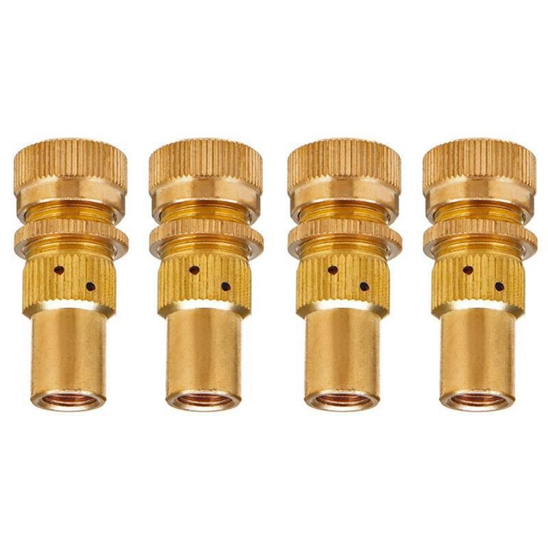 JAERBEE 4Pcs Universal Offroad Brass Car Tire Venting Machines Accessories Kit Automatic 6-30 PSI Auto Tyre Adjustable Bleeder