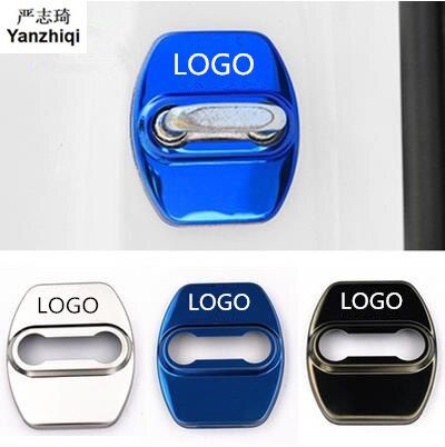 4Pcs/Lot stainless steel Car Door Lock Protection Cover Door Decoration For JAC Refine S1 S2 S3 S5 A33 A6 A60 Heyue car styling