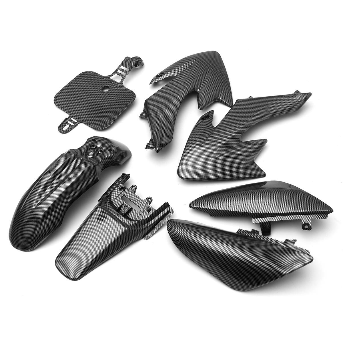 Carbon Fiber Style Body Work Motors Fairing Kit For Honda XR50 CRF 50 125cc Pit Bike -