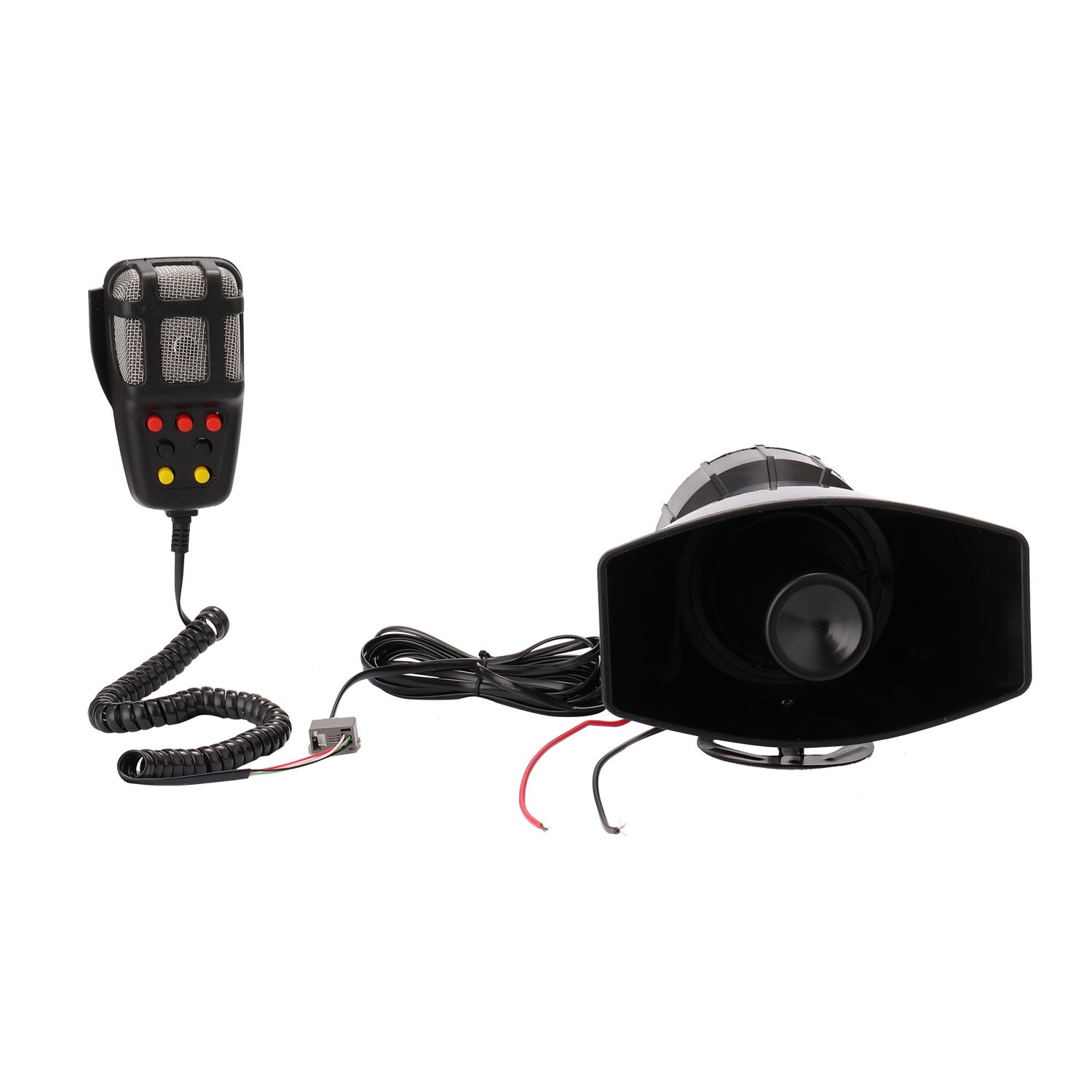 Tone Sound Car Emergency Siren Car Siren Horn Mic PA Speaker System Emergency Amplifier Hooter 12V 80W 200dB