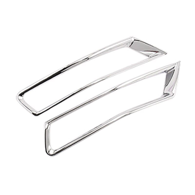 Car Front Rear Fog Light Lamp Cover Chrome  Bumper Reflector Accessory For Nissan Rogue X-Trail T32 Facelift XTrail 17-19
